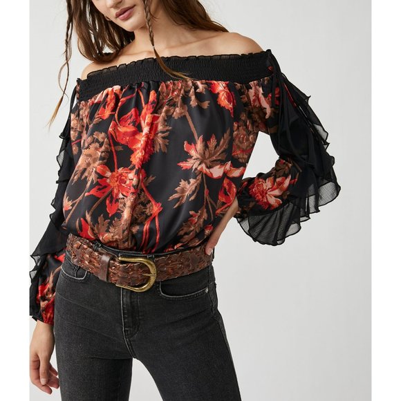Free People Tops - 🎉LAST CHANCE🎉 FREE PEOPLE Born To Love Bodysuit / Midnight Combo